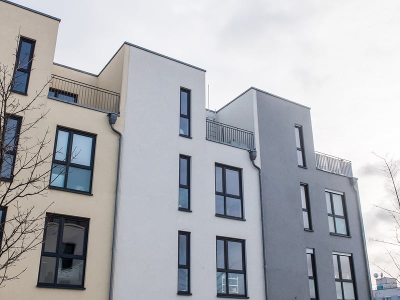 Modern Townhomes with Upper Balconies